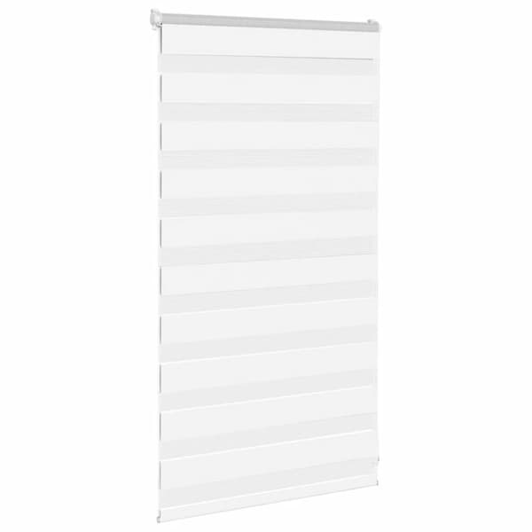 vidaXL zebragardin hvid 90x100 cm stofbredde 85,9 cm polyester