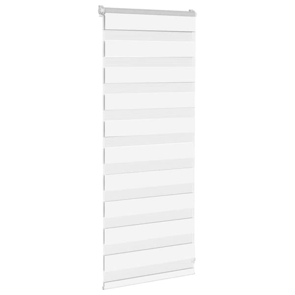 vidaXL zebragardin hvid 65x100 cm stofbredde 60,9 cm polyester