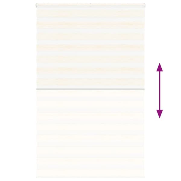 vidaXL zebragardin marmorbeige 140x200 cm stofbredde 135,9cm polyester