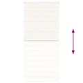 Miniatyrbillede 5 af 11: vidaXL zebragardin marmorbeige 110x230 cm stofbredde 105,9cm polyester