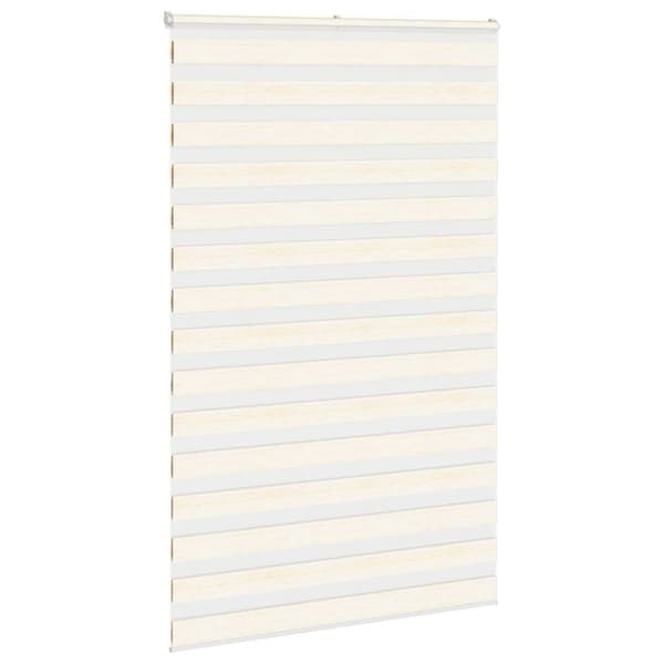 vidaXL Sebragardin marmor beige stoff bredde 140,9 cm polyester