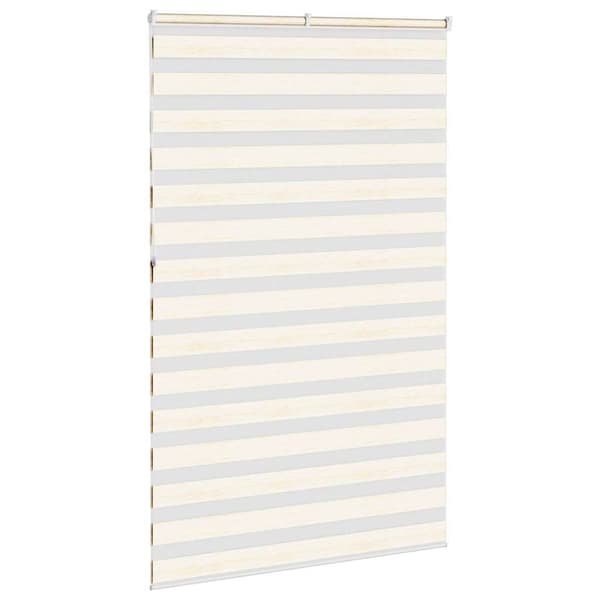 vidaXL Sebragardin marmor beige stoff bredde 140,9 cm polyester