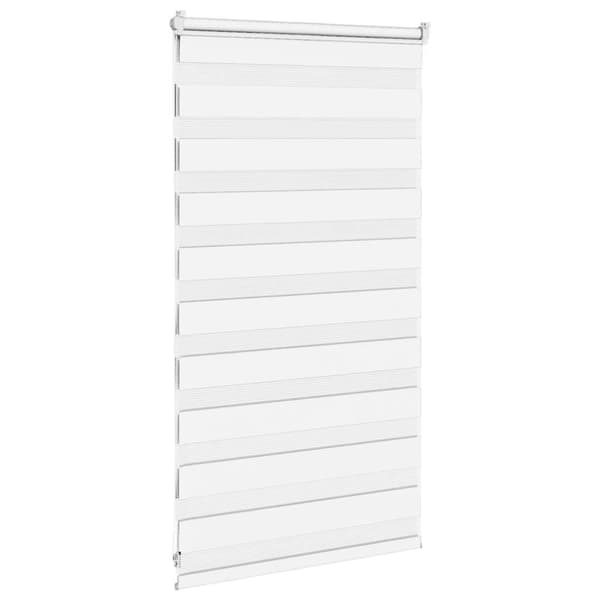 vidaXL Sebragardin hvit 90x100 cm stoff bredde 85,9 cm polyester