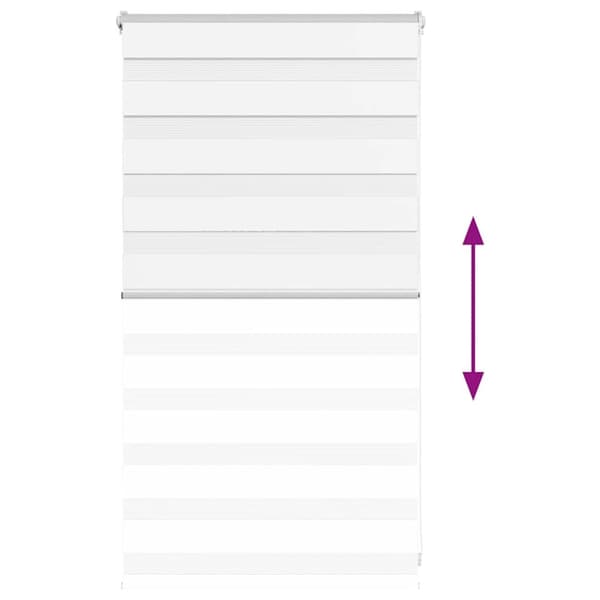 vidaXL Sebragardin hvit 90x100 cm stoff bredde 85,9 cm polyester