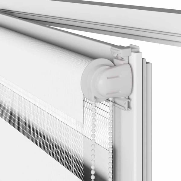 vidaXL Sebragardin hvit 90x100 cm stoff bredde 85,9 cm polyester