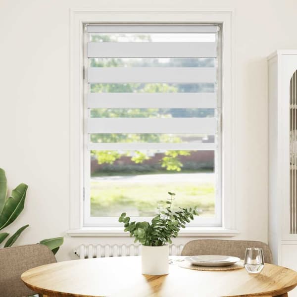 vidaXL Sebragardin hvit 90x100 cm stoff bredde 85,9 cm polyester