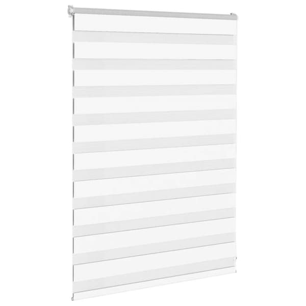 vidaXL Sebragardin hvit 115x100 cm stoff bredde 110,9 cm polyester