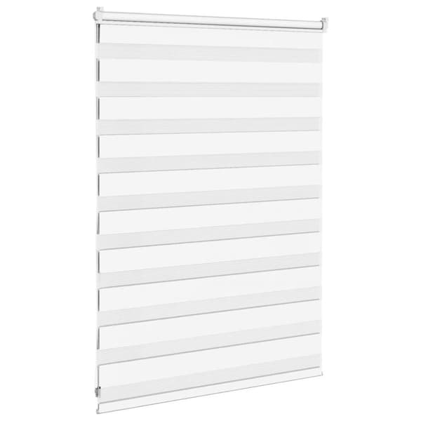 vidaXL Sebragardin hvit 115x100 cm stoff bredde 110,9 cm polyester