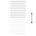 Miniatyrbilde 5 av 11: vidaXL Sebragardin hvit 105x200 cm stoff bredde 100,9 cm polyester