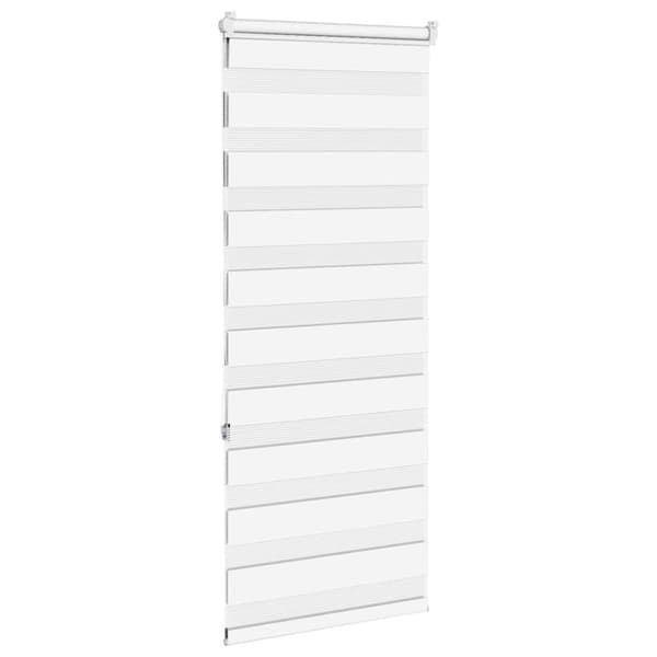 vidaXL Sebragardin hvit 55x150 cm stoff bredde 50,9 cm polyester