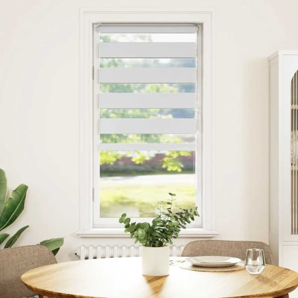 vidaXL Sebragardin hvit 55x150 cm stoff bredde 50,9 cm polyester