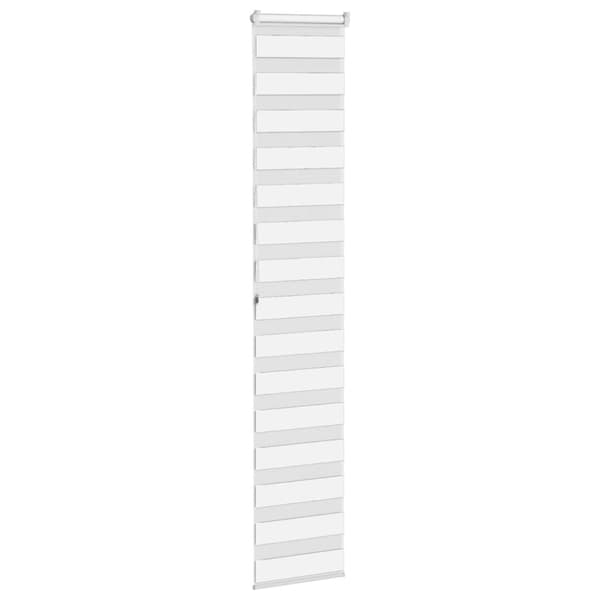 vidaXL zebragardin hvid 45x200 cm stofbredde 40,9 cm polyester
