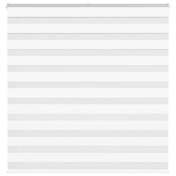 vidaXL zebragardin hvid 145x150 cm stofbredde 140,9 cm polyester