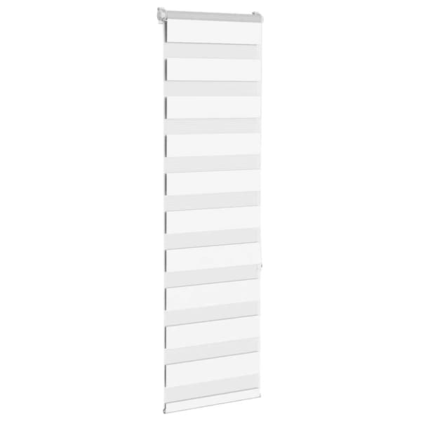 vidaXL zebragardin hvid 45x150 cm stofbredde 40,9 cm polyester