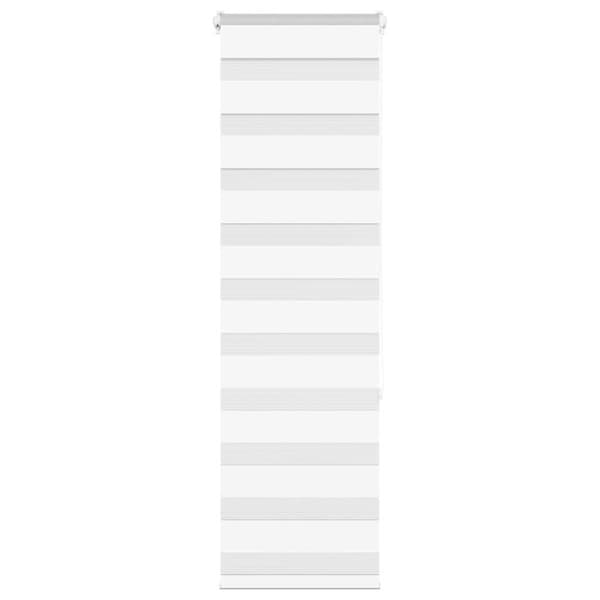 vidaXL zebragardin hvid 45x150 cm stofbredde 40,9 cm polyester