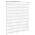 Miniatyrbillede 3 af 11: vidaXL zebragardin hvid 130x150 cm stofbredde 125,9 cm polyester
