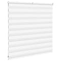 Miniatyrbillede 4 af 11: vidaXL zebragardin hvid 150x100 cm stofbredde 145,9 cm polyester