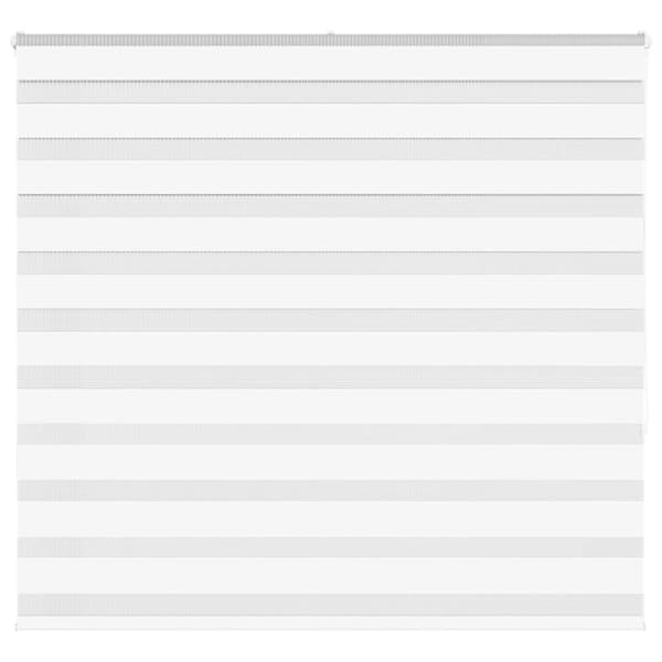 vidaXL zebragardin hvid 160x150 cm stofbredde 155,9 cm polyester