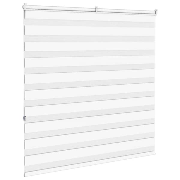 vidaXL Sebragardin hvit 140x150 cm stoff bredde 135,9 cm polyester