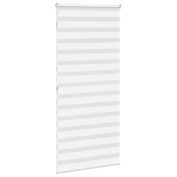 vidaXL Rullgardin zebra vit 100x200 cm tyg bredd 95,9 cm polyester