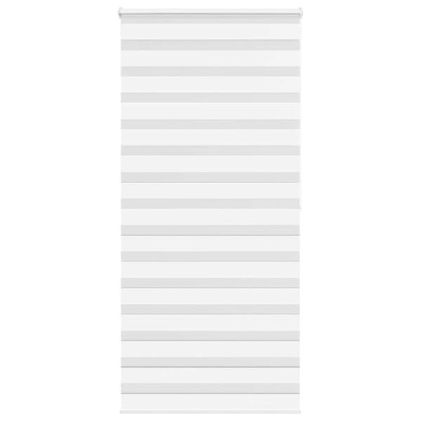vidaXL Rullgardin zebra vit 100x200 cm tyg bredd 95,9 cm polyester