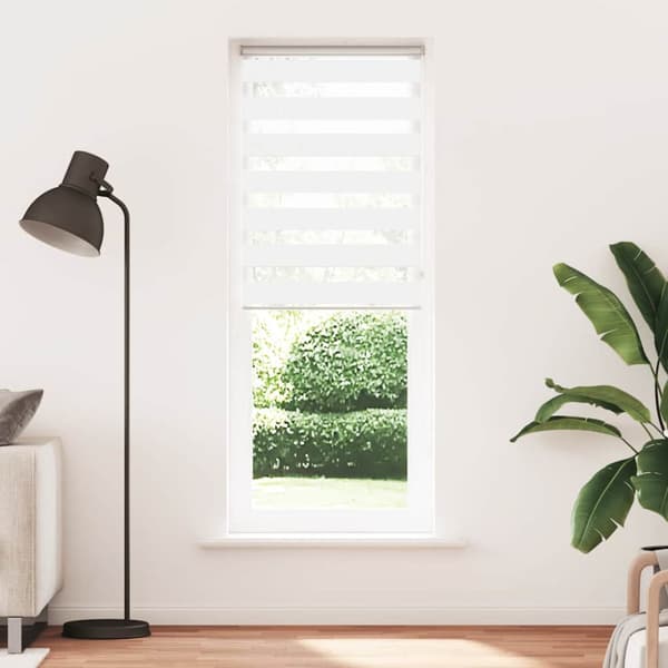 vidaXL Sebragardin hvit 85x200 cm stoff bredde 80,9 cm polyester