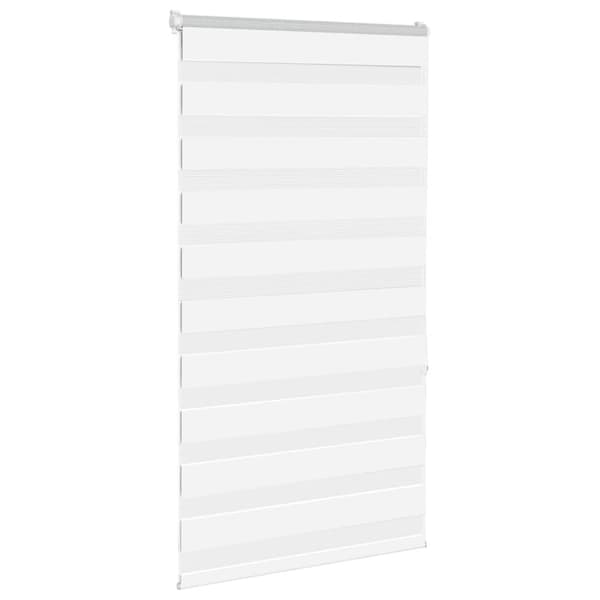 vidaXL zebragardin hvid 90x150 cm stofbredde 85,9 cm polyester