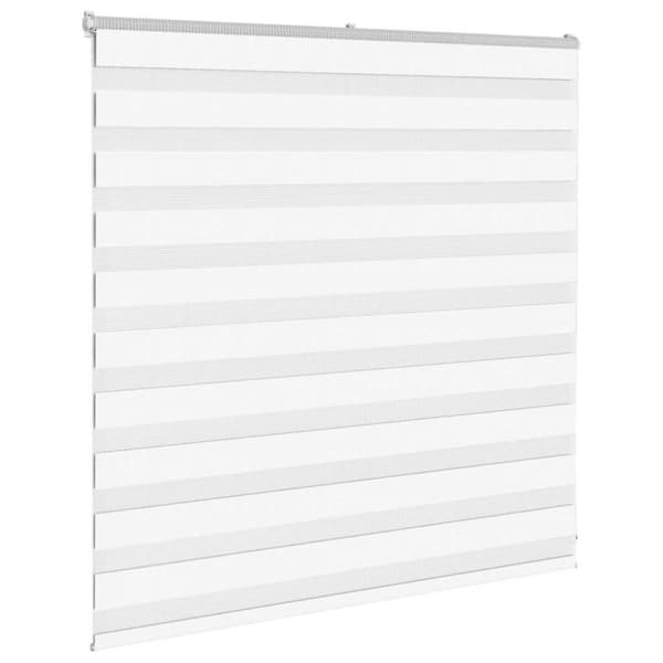 vidaXL Sebragardin hvit 145x100 cm stoff bredde 140,9 cm polyester