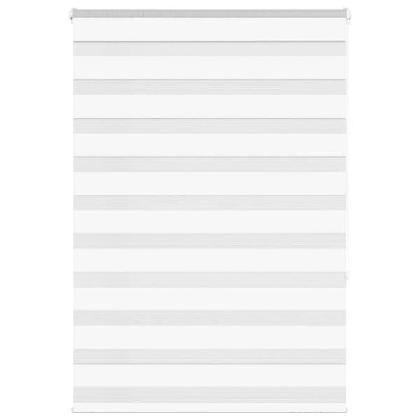 vidaXL zebragardin hvid 110x150 cm stofbredde 105,9 cm polyester