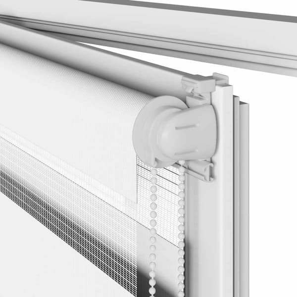 vidaXL Sebragardin hvit 45x150 cm stoff bredde 40,9 cm polyester