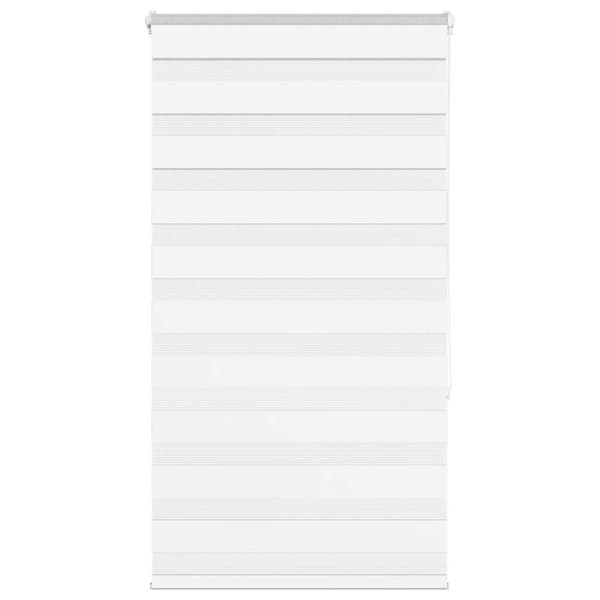 vidaXL zebragardin hvid 80x150 cm stofbredde 75,9 cm polyester