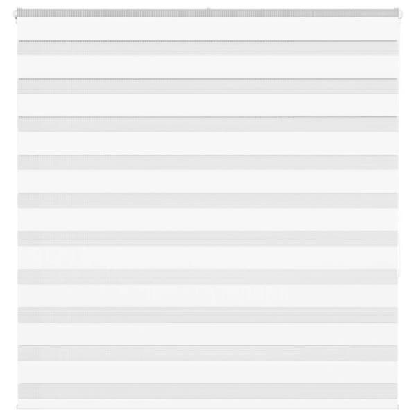 vidaXL zebragardin hvid 140x150 cm stofbredde 135,9 cm polyester
