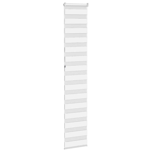 vidaXL zebragardin hvid 40x230 cm stofbredde 35,9 cm polyester
