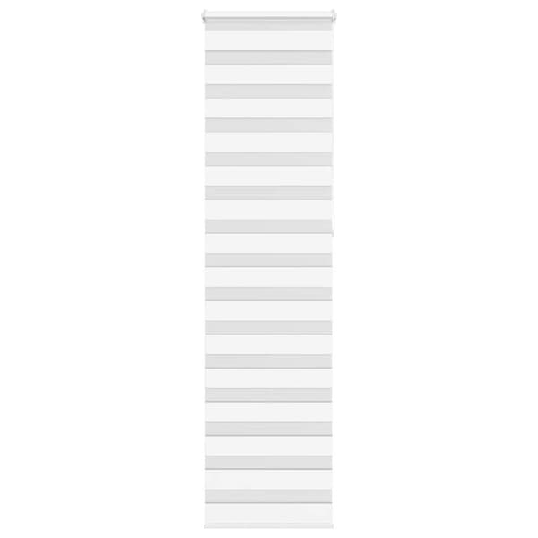 vidaXL zebragardin hvid 55x230 cm stofbredde 50,9 cm polyester
