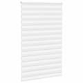 Miniatyrbild 3 av 11: vidaXL Rullgardin zebra vit 145x200 cm tyg bredd 140,9 cm polyester