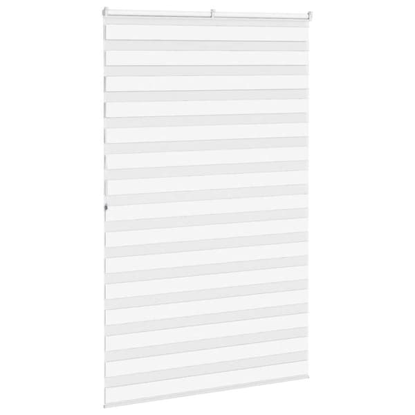 vidaXL zebragardin hvid 145x200 cm stofbredde 140,9 cm polyester
