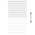 Miniatyrbilde 5 av 11: vidaXL Sebragardin hvit 130x230 cm stoff bredde 125,9 cm polyester