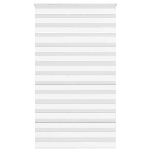 vidaXL zebragardin hvid 135x230 cm stofbredde 130,9 cm polyester