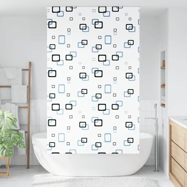vidaXL Rullgardin för dusch 130x240 cm tyg bredd 126 cm