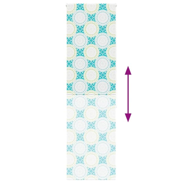 vidaXL Rullgardin för dusch 60x240 cm tyg bredd 56 cm