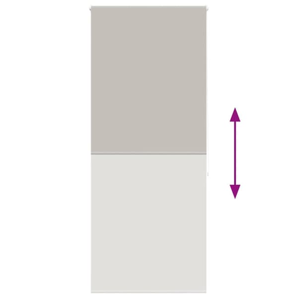 vidaXL Rullgardin för dusch 110x240 cm tyg bredd 106 cm