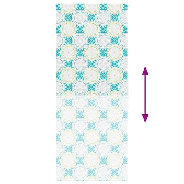 vidaXL Rullgardin för dusch 90x240 cm tyg bredd 86 cm