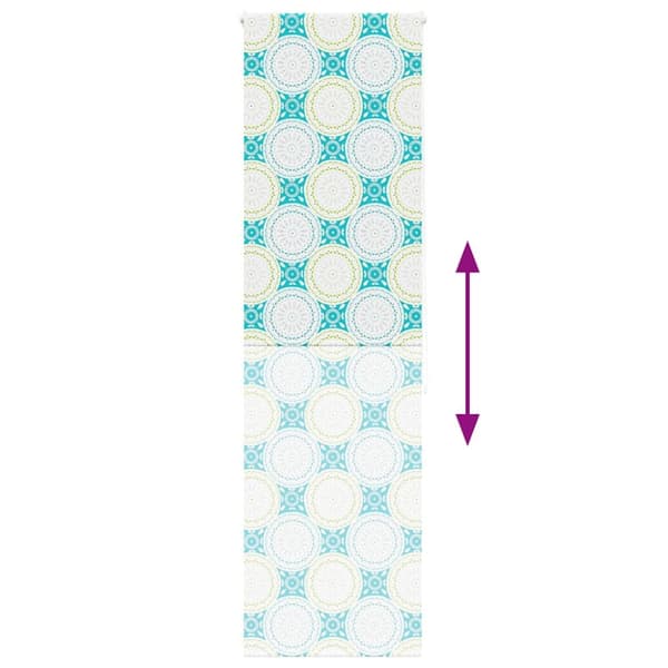 vidaXL Rullgardin för dusch 70x240 cm tyg bredd 66 cm
