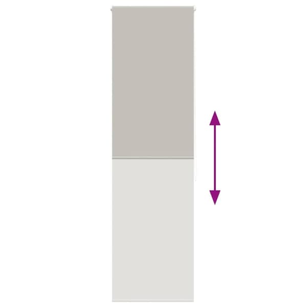 vidaXL Bruserullegardin 80x240 cm Stofbredde 76 cm