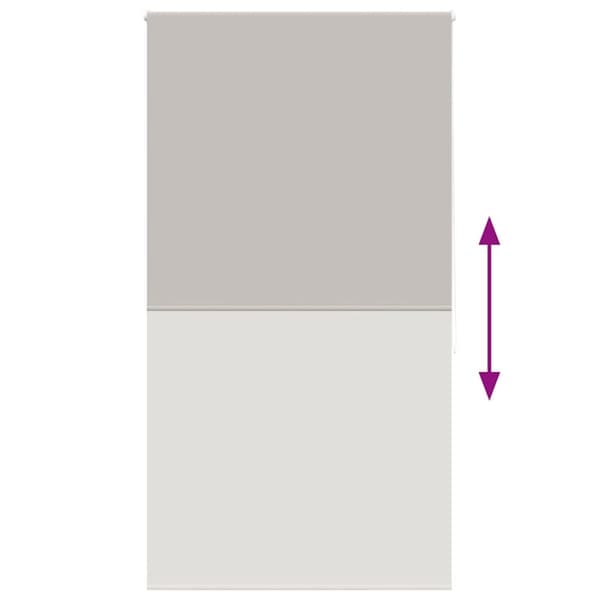 vidaXL Rullgardin för dusch 120x240 cm tyg bredd 116 cm