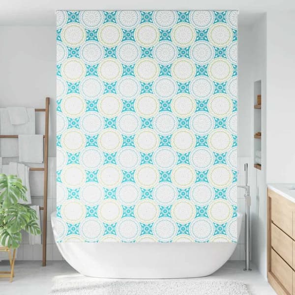 vidaXL Rullgardin för dusch 150x240 cm tyg bredd 146 cm
