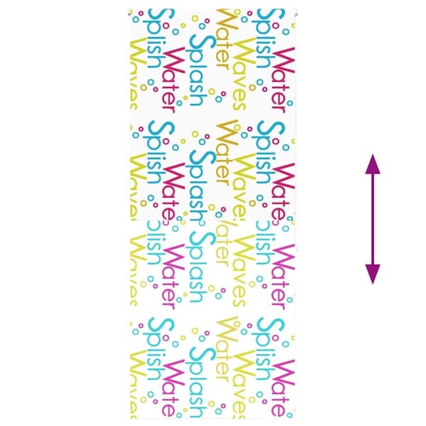 vidaXL Bruserullegardin 110x240 cm Stofbredde 106 cm