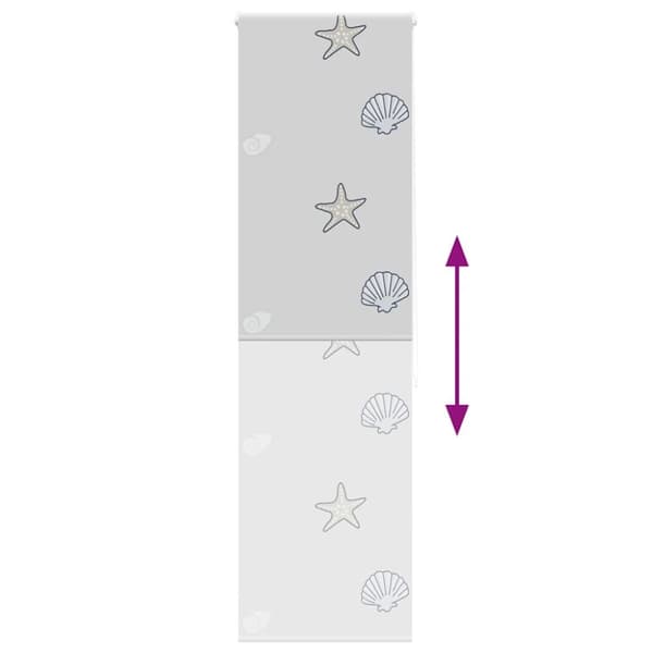 vidaXL Bruserullegardin 70x240 cm Stofbredde 66 cm