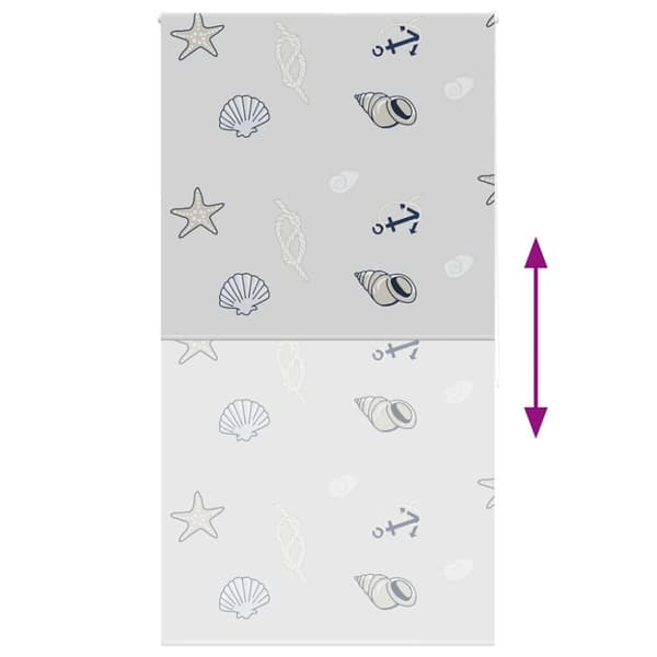 vidaXL Rullgardin för dusch 140x240 cm tyg bredd 136 cm