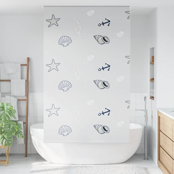 vidaXL Rullgardin för dusch 140x240 cm tyg bredd 136 cm